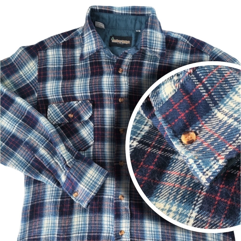Vintage Timber Ridge soft acrylic button down
